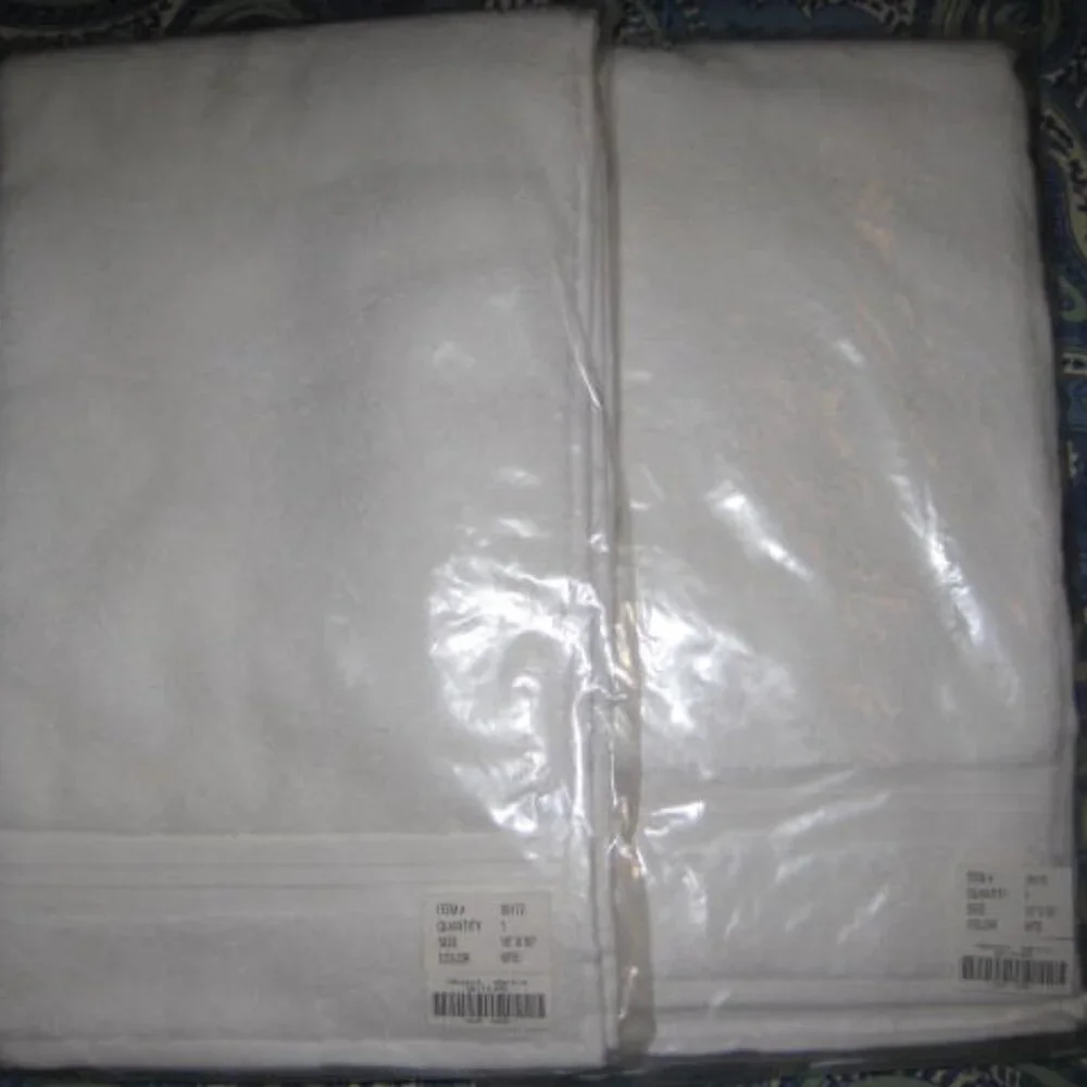 NWT Set of 2 Sundance Hand Towels White Original Package Cotton Made in Turkey